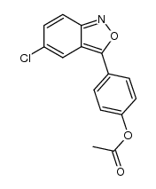 1-acetoxy-4-(5-chloro-benzo[c]isoxazol-3-yl)-benzene Structure