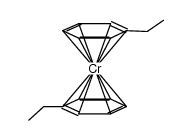BIS(ETHYLBENZENE)CHROMIUM [MIXTURE OF (C2H5)XC6H6-X WHERE X = 0-4)] Structure