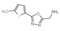 C-[5-(5-甲基-噻吩-2-基)-[1,3,4]噁二唑-2-基]-甲胺结构式