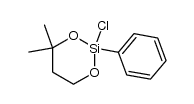 2-chloro-4,4-dimethyl-2-phenyl-1,3,2-dioxasilinane结构式