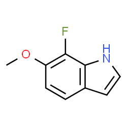 1H-Indole, 7-fluoro-6-Methoxy-结构式