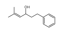 5-methyl-1-phenylhex-4-en-3-ol Structure