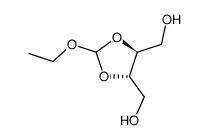 ((4S,5S)-2-ethoxy-1,3-dioxolane-4,5-diyl)dimethanol Structure