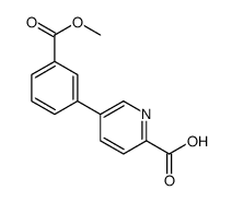5-(3-methoxycarbonylphenyl)pyridine-2-carboxylic acid结构式