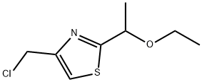 4-(Chloromethyl)-2-(1-ethoxyethyl)-1,3-thiazole结构式