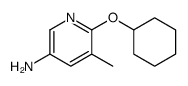 6-(cyclohexyloxy)-5-Methylpyridin-3-amine Structure
