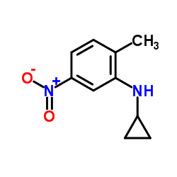 N-Cyclopropyl-2-methyl-5-nitroaniline Structure