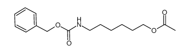 6-(((benzyloxy)carbonyl)amino)hexyl acetate Structure