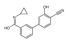 3-(4-cyano-3-hydroxyphenyl)-N-cyclopropylbenzamide Structure