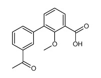 3-(3-acetylphenyl)-2-methoxybenzoic acid结构式