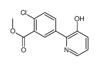 methyl 2-chloro-5-(3-hydroxypyridin-2-yl)benzoate结构式
