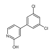 4-(3,5-dichlorophenyl)-1H-pyridin-2-one结构式