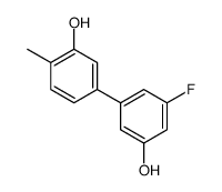 5-(3-fluoro-5-hydroxyphenyl)-2-methylphenol结构式