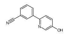 3-(5-hydroxypyridin-2-yl)benzonitrile Structure