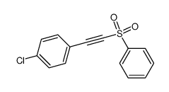 benzenesulfonyl p-chloro-phenylacetylene结构式