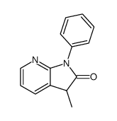 1,3-Dihydro-3-methyl-1-phenyl-2H-pyrrolo[2,3-b]pyridin-2-one结构式