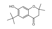 6-tert-butyl-7-hydroxy-2,2-dimethyl-4-chromanone Structure