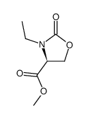 (S)-methyl 3-ethyl-2-oxo-4-oxazolidinecarboxylate结构式