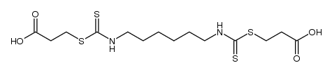 N,N'-hexamethylenebis[β-(thiocarbamoylthio)propionic] acid Structure