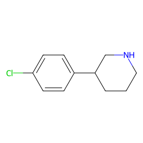 3-(4-Chlorophenyl)piperidine结构式