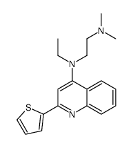 N'-ethyl-N,N-dimethyl-N'-(2-thiophen-2-ylquinolin-4-yl)ethane-1,2-diamine Structure