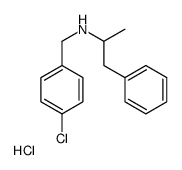 N-[(4-chlorophenyl)methyl]-1-phenylpropan-2-amine,hydrochloride Structure