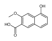 5-羟基-3-甲氧基萘-2-羧酸结构式