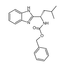 benzyl (S)-(1-(1H-benzo[d]imidazol-2-yl)-3-methylbutyl)carbamate Structure