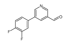5-(3,4-difluorophenyl)pyridine-3-carbaldehyde Structure