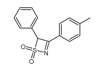 4-phenyl-3-(p-tolyl)-4H-1,2-thiazete 1,1-dioxide结构式
