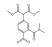 dimethyl [3-(dimethylcarbamoyl)-4-nitrophenyl]malonate结构式