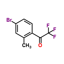 1-(4-Bromo-2-methylphenyl)-2,2,2-trifluoroethanone结构式