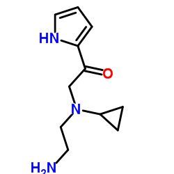 2-[(2-Aminoethyl)(cyclopropyl)amino]-1-(1H-pyrrol-2-yl)ethanone结构式