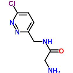 N-[(6-Chloro-3-pyridazinyl)methyl]glycinamide结构式