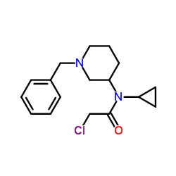 N-(1-Benzyl-3-piperidinyl)-2-chloro-N-cyclopropylacetamide结构式