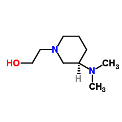 2-[(3R)-3-(Dimethylamino)-1-piperidinyl]ethanol Structure