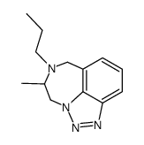 4,5,6,7-tetrahydro-5-methyl-6-propyl-1,2,3-triazolo<4,5,1-jk><1,4>benzodiazepine monohydrochloride Structure