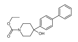 Ethyl 4-(4-biphenylyl)-4-hydroxy-1-piperidinecarboxylate结构式