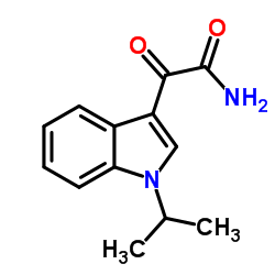 2-(1-Isopropyl-1H-indol-3-yl)-2-oxoacetamide结构式