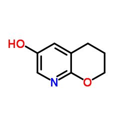 3,4-Dihydro-2H-pyrano[2,3-b]pyridin-6-ol结构式
