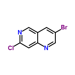 3-Bromo-7-chloro-1,6-naphthyridine structure