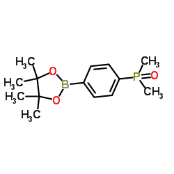 Dimethyl(4-(4,4,5,5-Tetramethyl-1,3,2-Dioxaborolan-2-Yl)Phenyl)Phosphine Oxide Structure