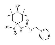 4-(benzyloxycarbonylamino)-4-carboxy-2,2,6,6-tetramethylpiperidine-1-oxyl Structure