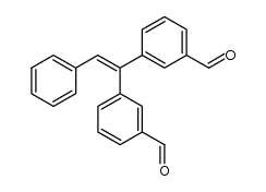 3,3'-(2-phenylethene-1,1-diyl)dibenzaldehyde Structure