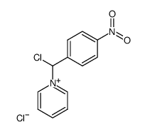N-(chloro(4-nitrophenyl)methyl)pyridinium chloride Structure