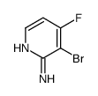 3-溴-4-氟吡啶-2-胺结构式