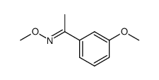 3-methoxyacetophenone O-methyloxime Structure