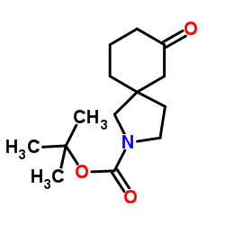 7-氧代-2-氮杂螺[4.5]癸-2-羧酸叔丁酯结构式