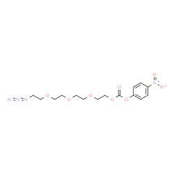 Azido-PEG4-4-nitrophenyl carbonate structure