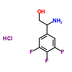 2-Amino-2-(3,4,5-trifluorophenyl)ethanol hydrochloride (1:1)结构式